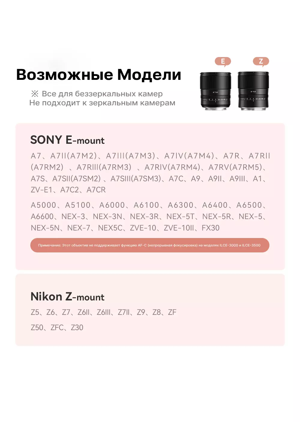 Объектив TTartisan AF 75 мм F2 особенности Объектив TTartisan AF 75 мм F2 особенности