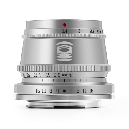 Объектив TTartisan 35 мм F1.4 для Sony E (APS-C) (серебро)